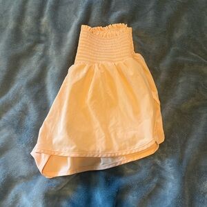 Light orange shorts from aerie